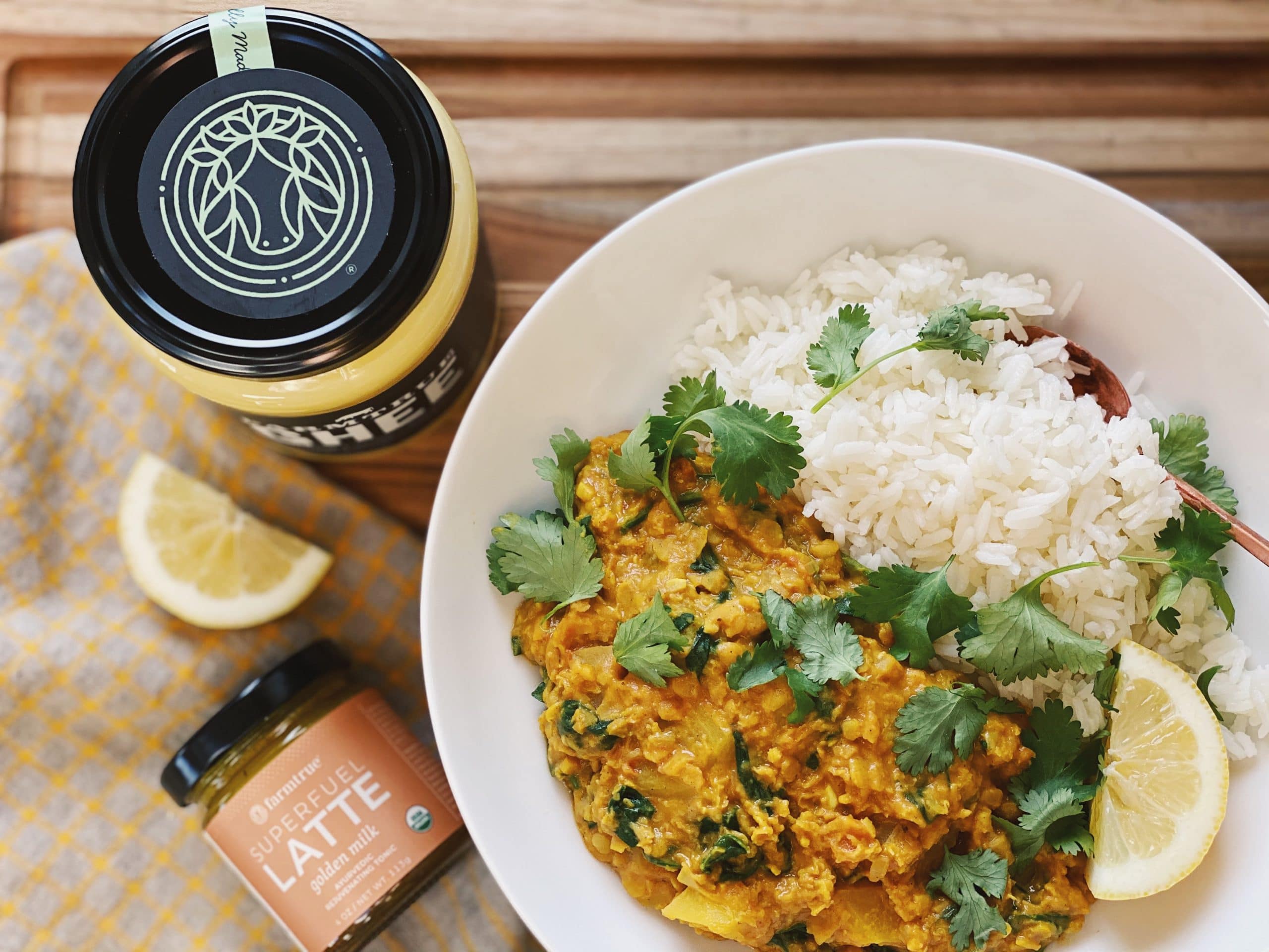 Ginger Masoor Dal, an Ayurvedic Cleansing Kitchari Recipe
