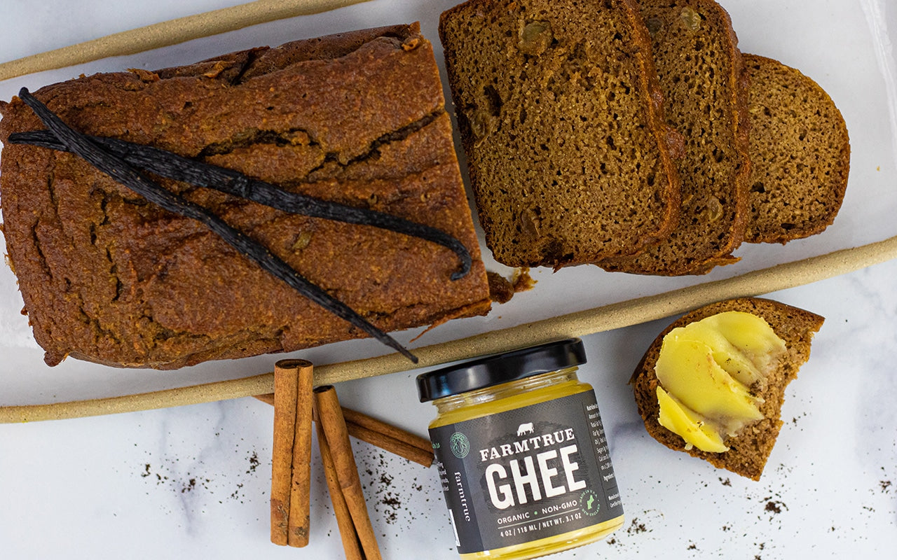 🎃🍞 Pumpkin Cinnamon Bread | Baking with Ghee
