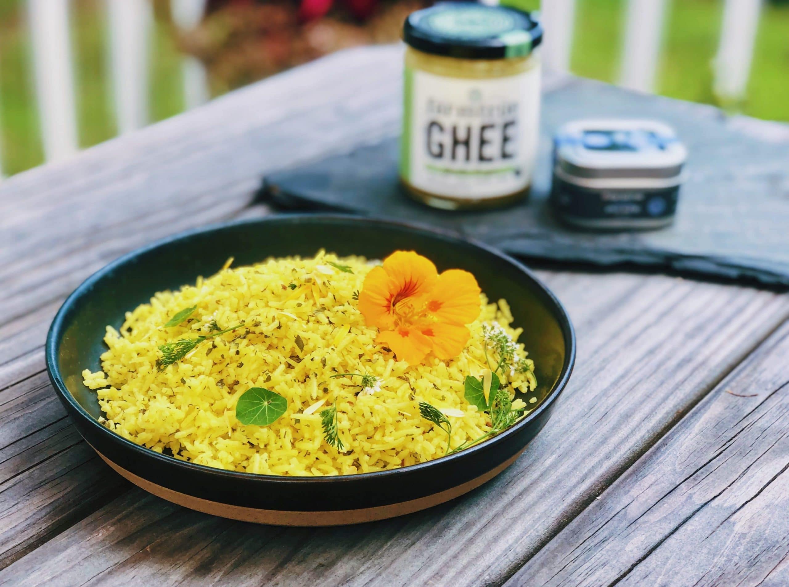 Garlic Scape Herb Basmati Rice Recipe
