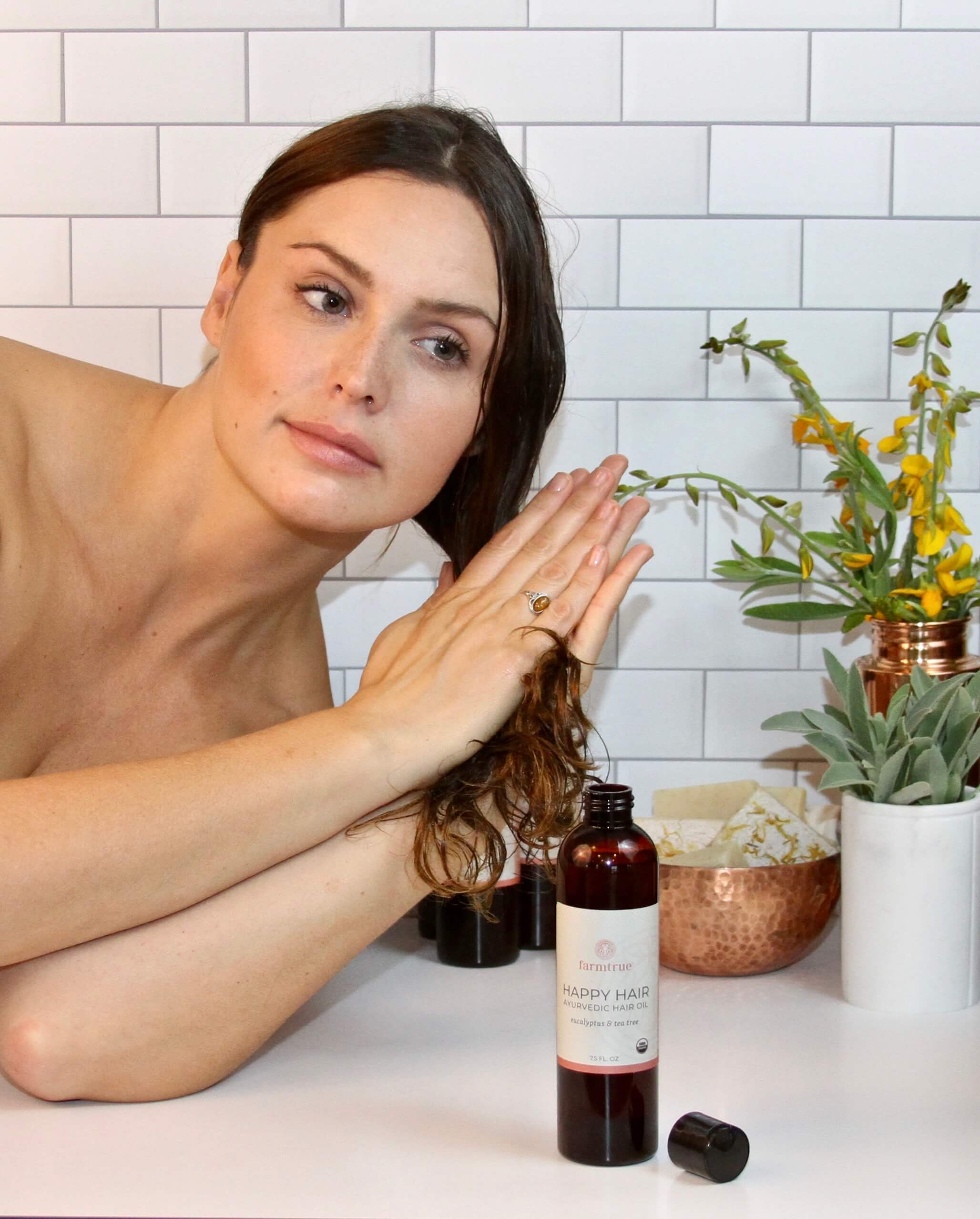 Ayurvedic Hair Oil: Farmtrue Happy Hair