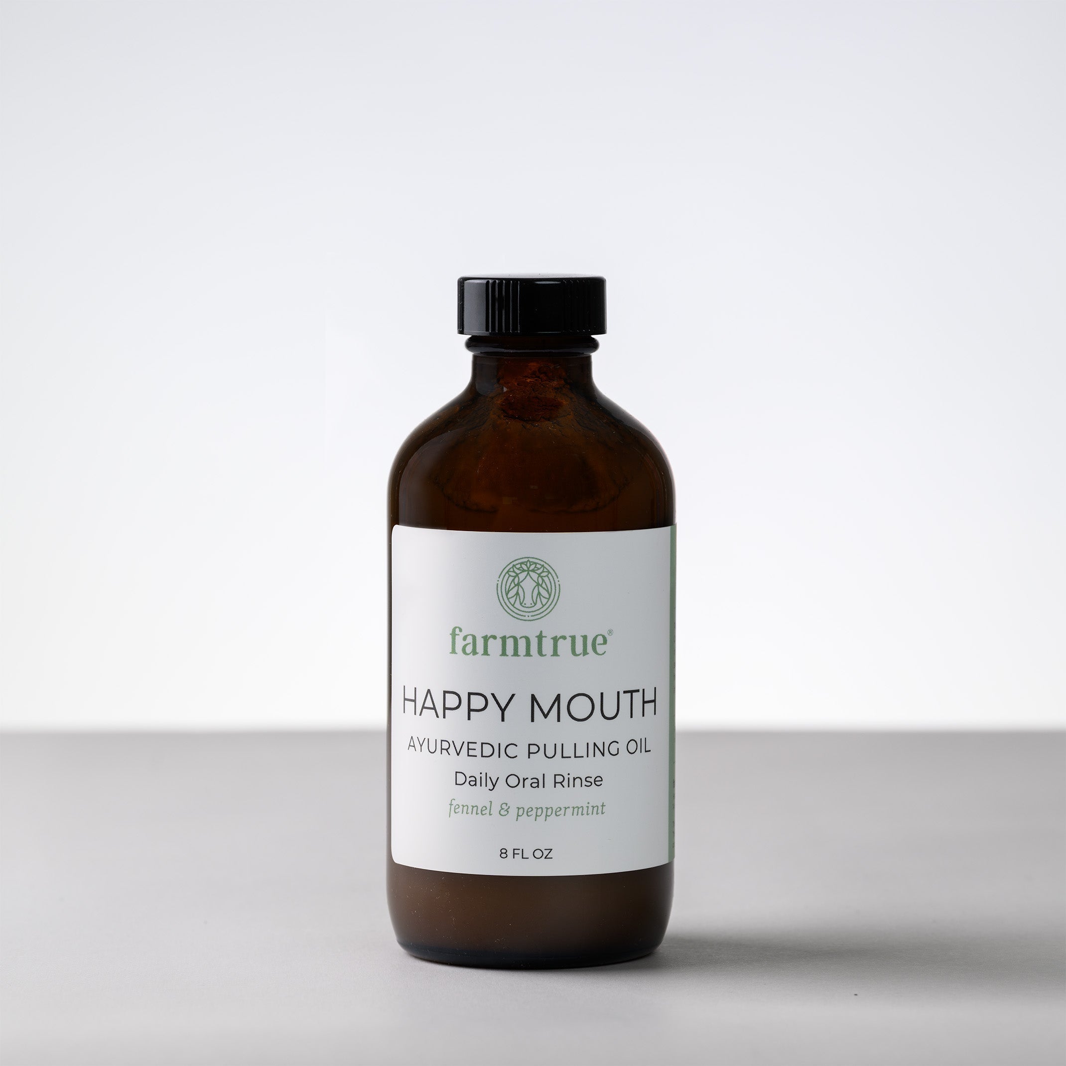 Ayurvedic Oral Care Kit: Happy Mouth Pulling Oil & Tongue Scraper Farmtrue | Berkshires