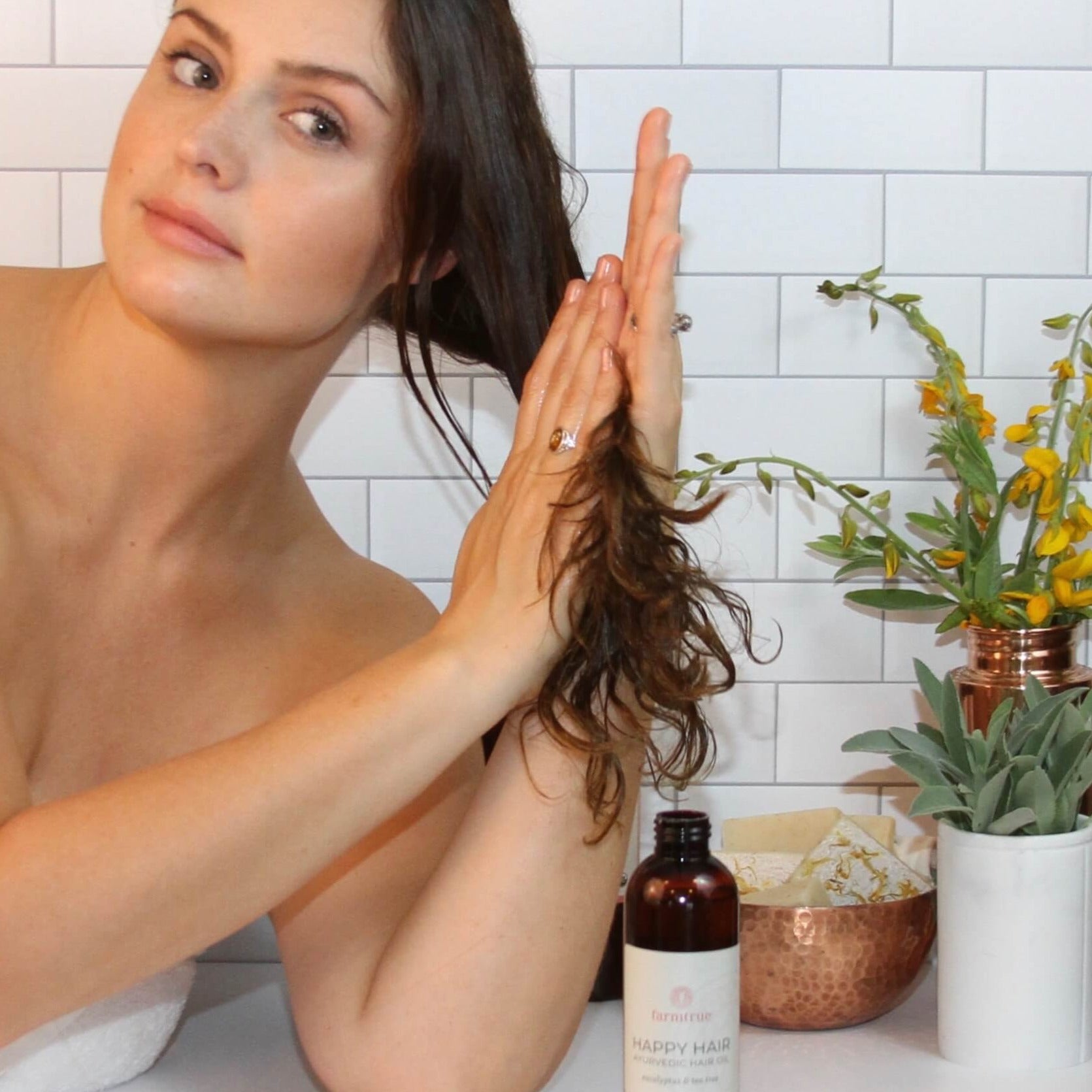 Ayurvedic Hair Oil: Happy Hair - Farmtrue