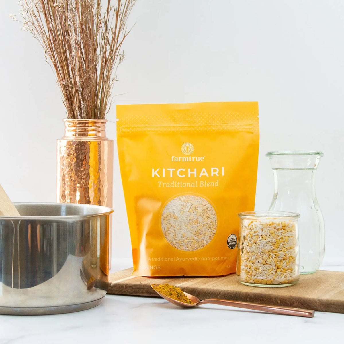 Ayurvedic Food Bundle - Traditional: Kitchari, Tea & Spice Blend Farmtrue | Berkshires