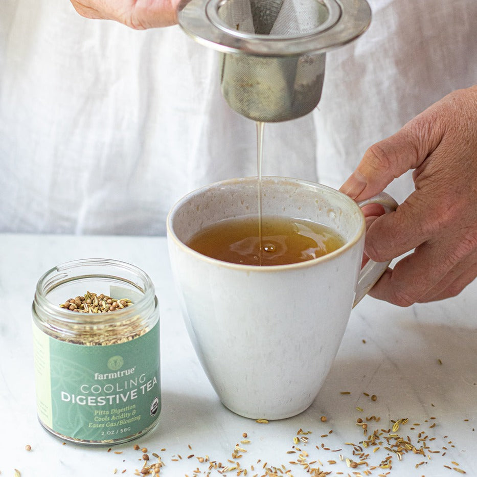 Ayurvedic Tea - Cooling Digestive: Cumin, Coriander, Fennel & Mint Farmtrue | Berkshires