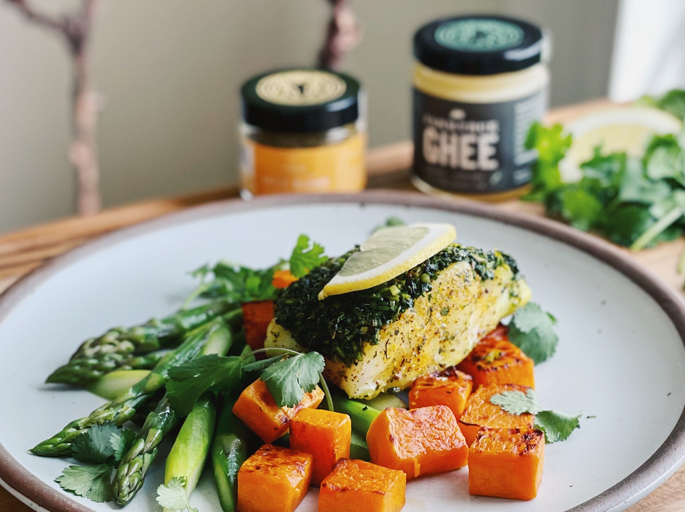 Oven Baked Crusted Cod with Cilantro Recipe
