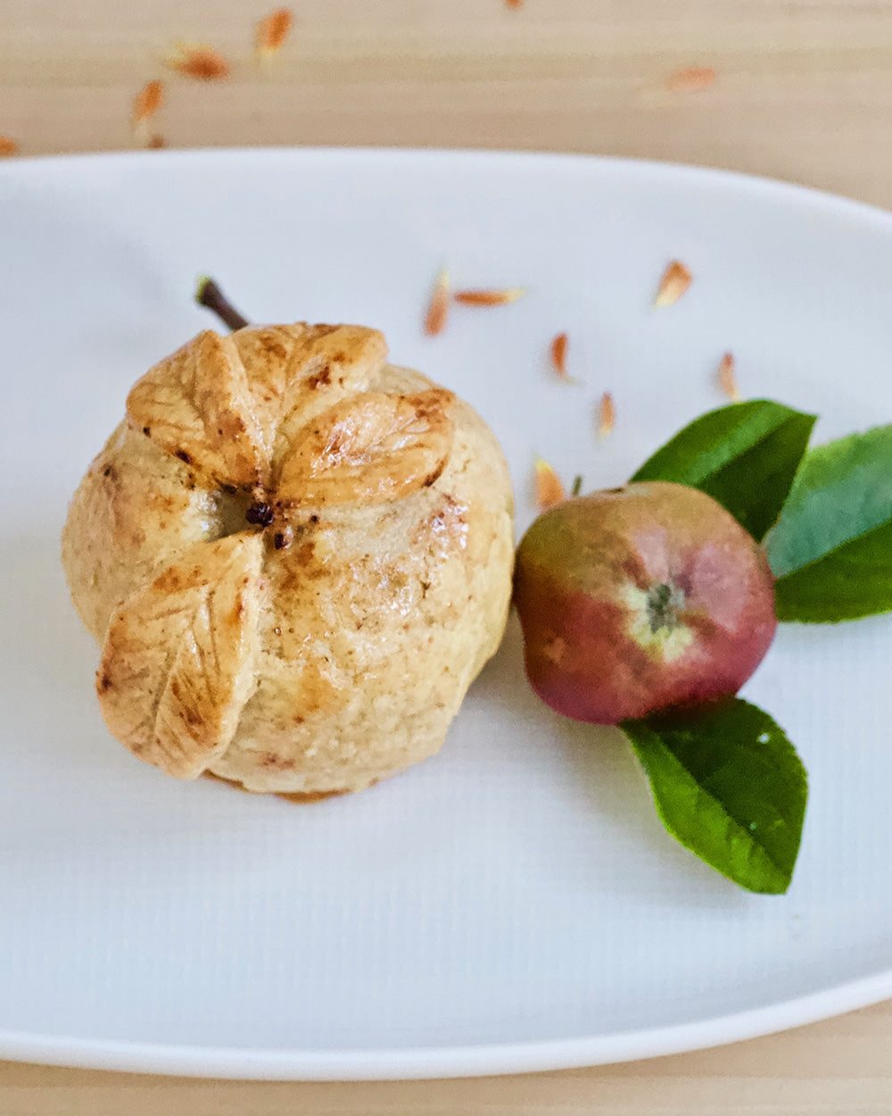 Baked Apple Dumpling with Ghee