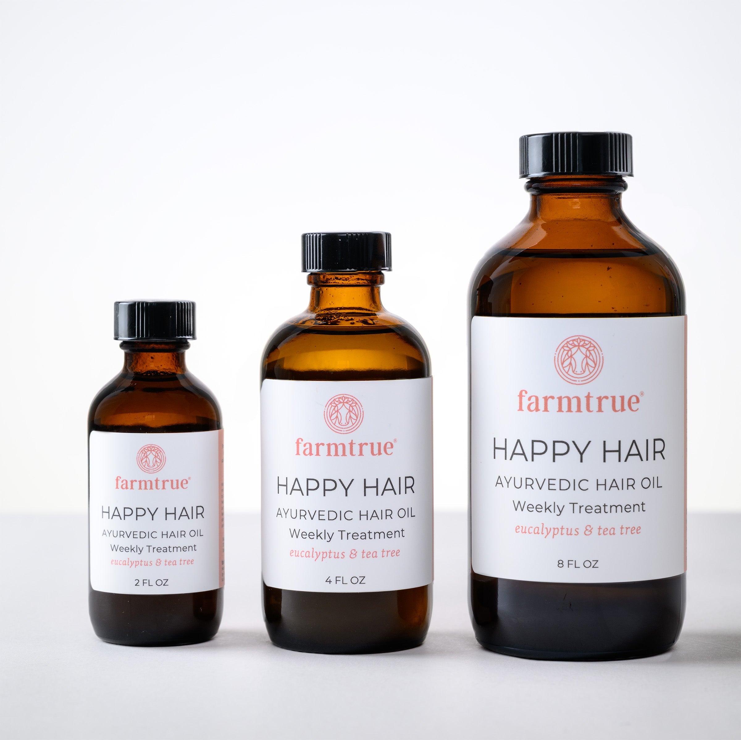 Ayurvedic Hair Oil - Happy Hair: Eucalyptus Tea Tree Farmtrue