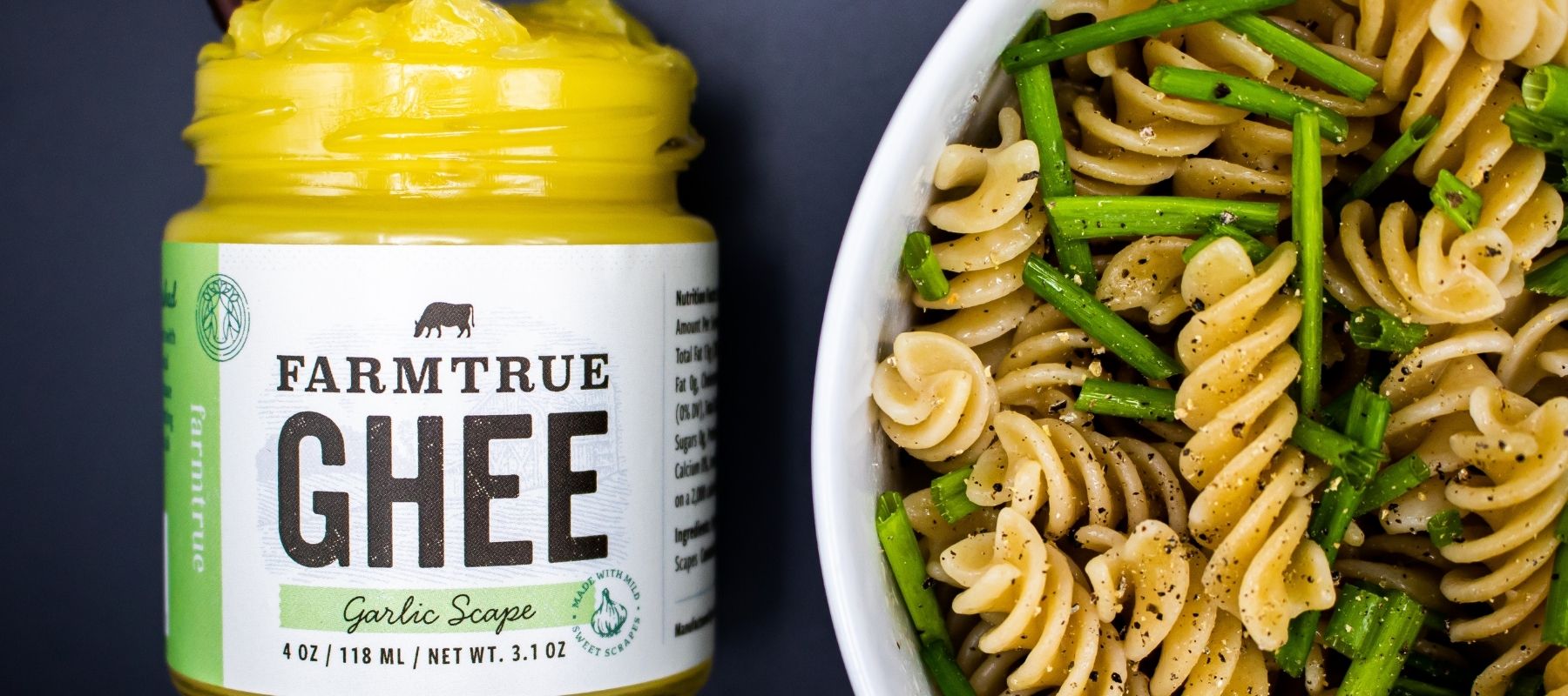 Grass-Fed Ghee Trio - 4 oz: Traditional, Garlic Scape & Vanilla Maple Chai Farmtrue | Berkshires