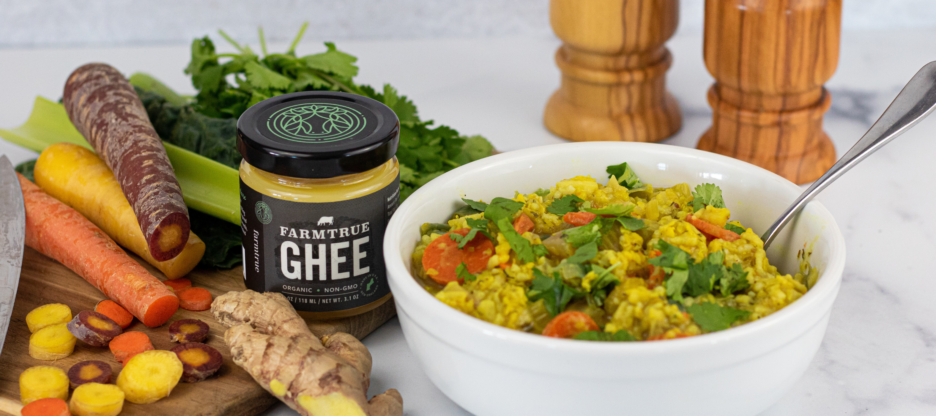 Ayurvedic Kitchari Ghee Duo - Traditional: Traditional Kitchari & Traditional Ghee Farmtrue | Berkshires