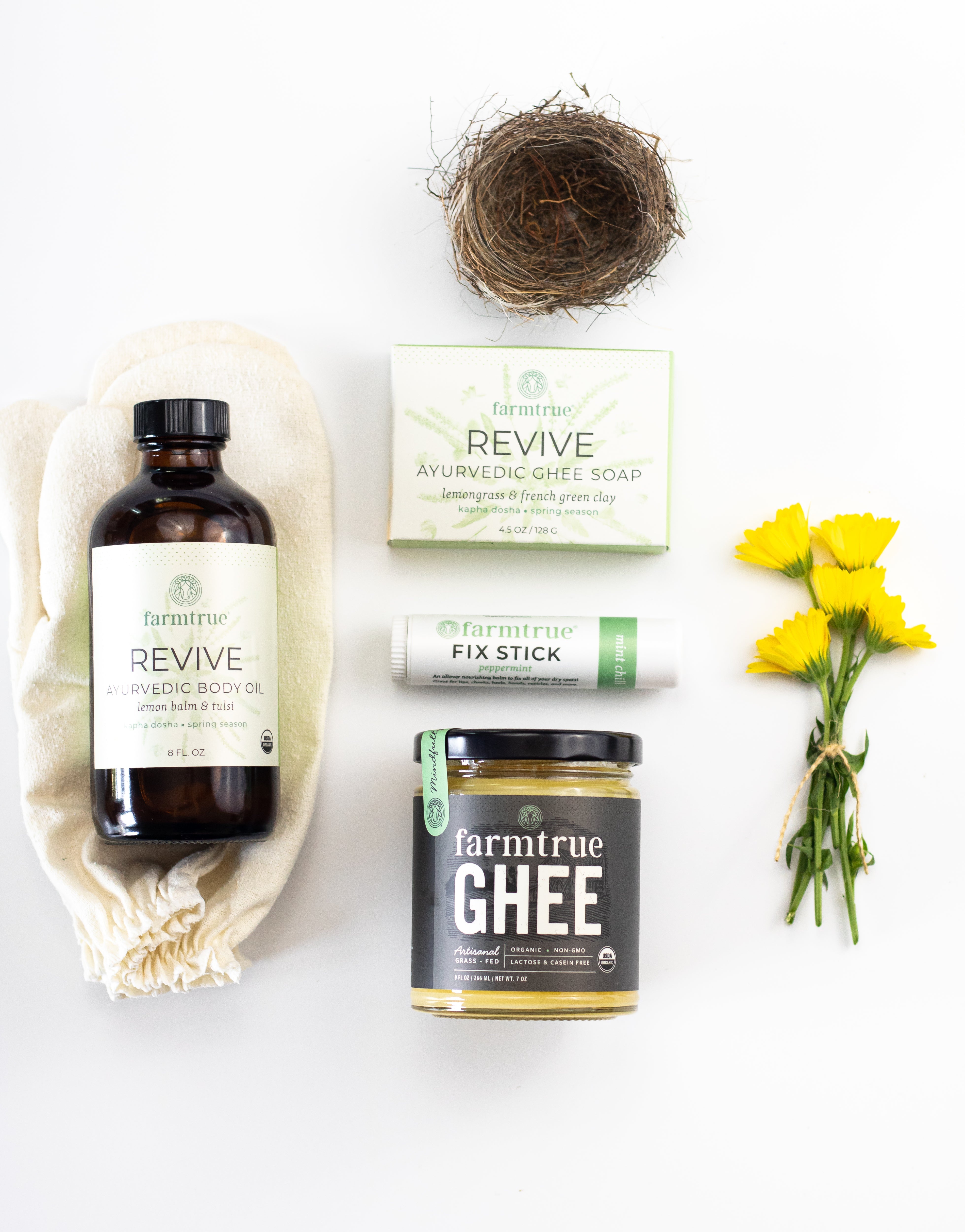 Seasonal Nourish Bundle - Revive | Body Oil, Soap, Fix Stick & Ghee Farmtrue | Berkshires